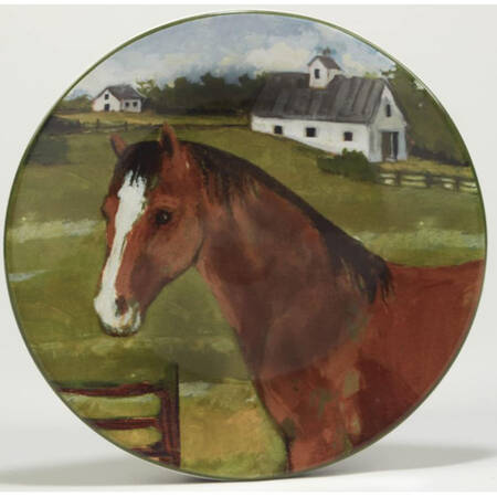 York Stables Salad/Dessert Plate