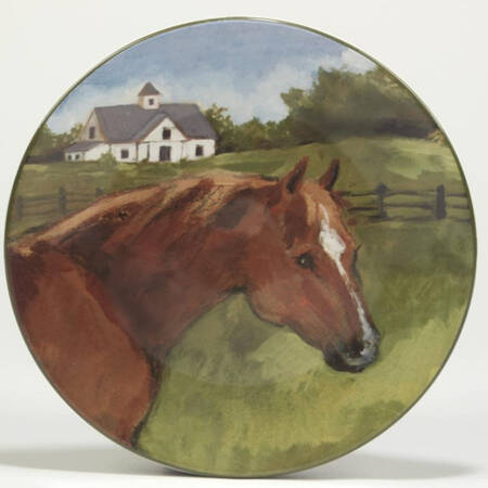 York Stables Salad/Dessert Plate