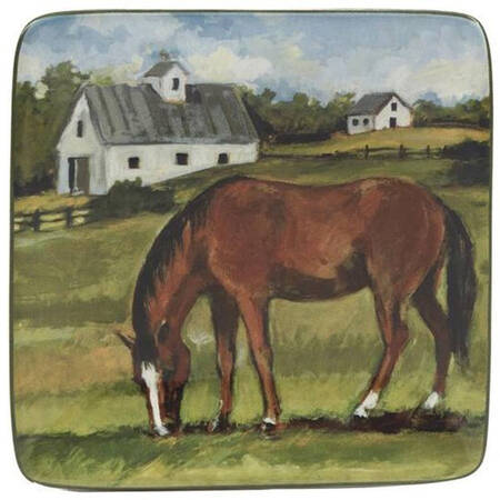 York Stables Canape Plate