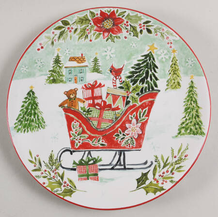 Joy of Christmas Salad/Dessert Plate