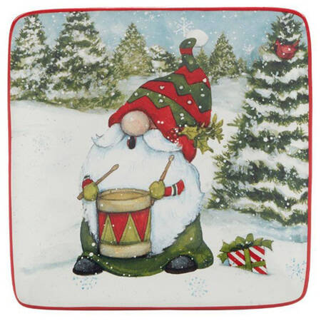 Christmas Gnomes Canape Plate