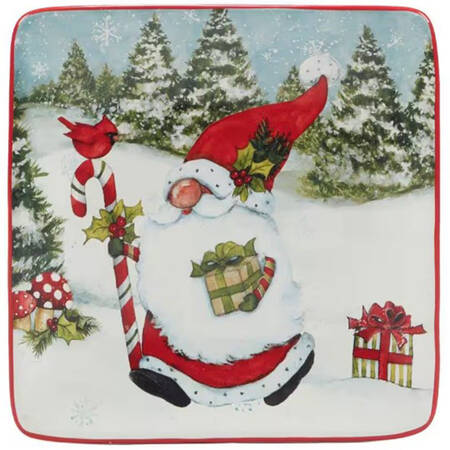 Christmas Gnomes Canape Plate