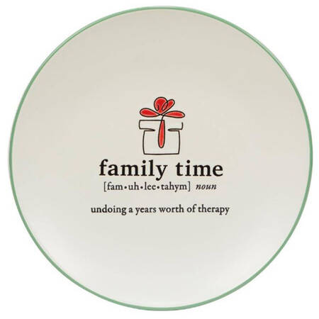 Christmas Fun Green Dessert/Pie Plate