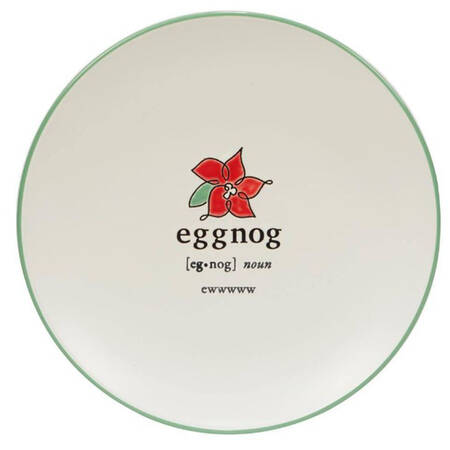Christmas Fun Green Dessert/Pie Plate