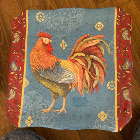 Spice Rooster 12" Square Serving Platter