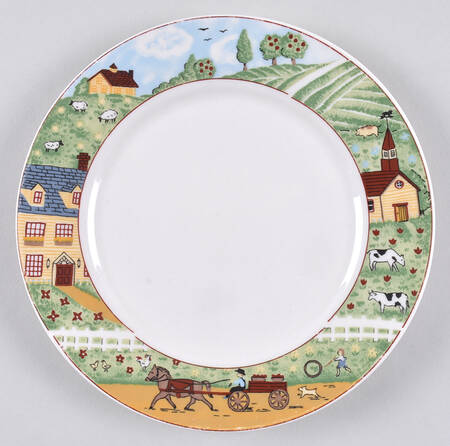 Country Road Salad Plate