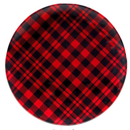 Red Buffalo Plaid (Melamine) 14" Chop Plate (Round Platter)