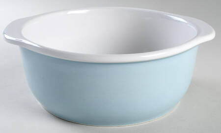 Light Blue 2.5 Qt Round Casserole No Lid