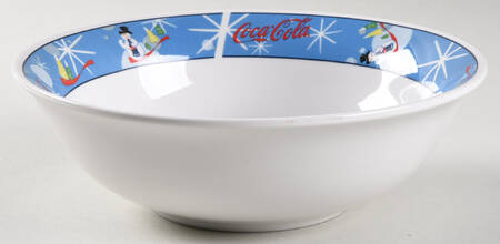 Laughing Snowman 8" Round Vegetable Bowl