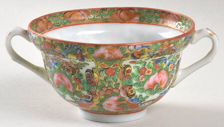 Rose Medallion (No People) Footed Bouillon Cup