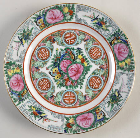Rose Medallion (No People) Salad Plate