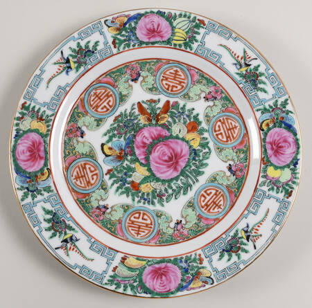 Rose Medallion (No People) Dinner Plate