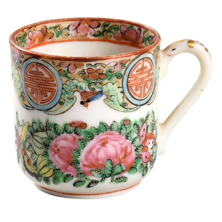 Rose Medallion (No People) Flat Demitasse Cup