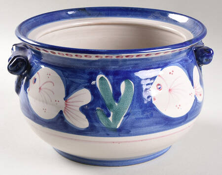 Campagna-Fish (Blue, Red Dots) Tureen No Lid