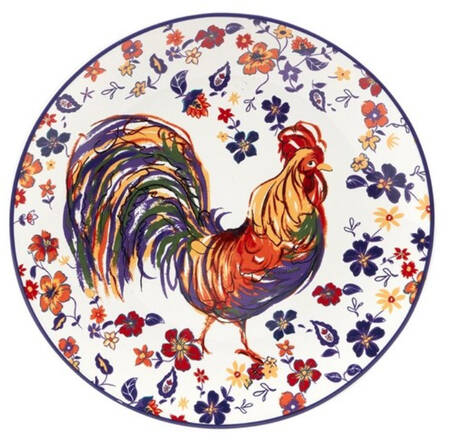 Morning Rooster Dinner Plate
