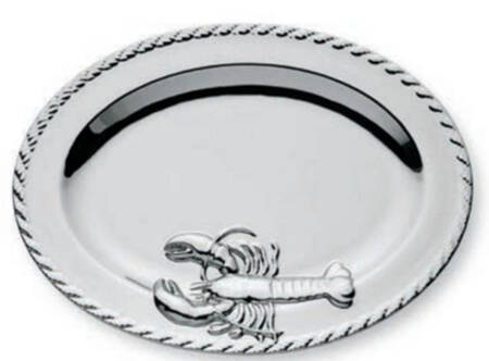 Silver Coast Coastal 16" Oval Serving Platter