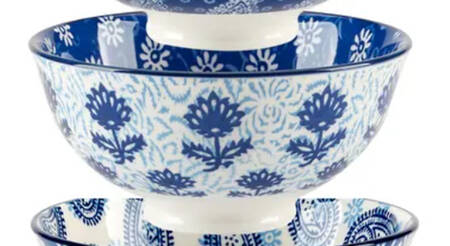 Carnival Blue 4" All Purpose Bowl