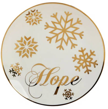 Christmas Glitter Salad Plate