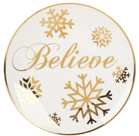Christmas Glitter Salad Plate