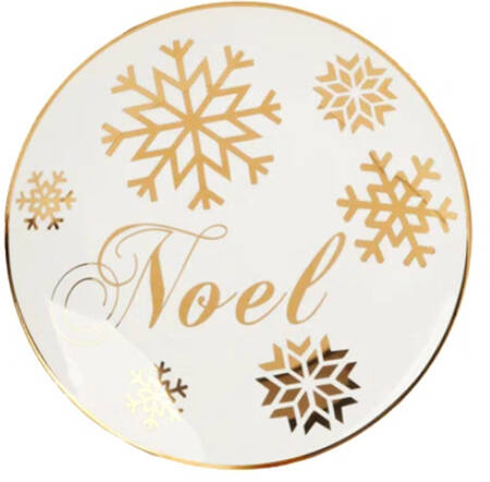 Christmas Glitter Salad Plate