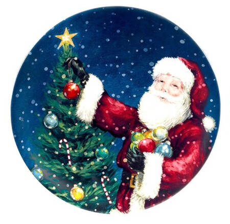 Santa's Secret Dessert/Pie Plate