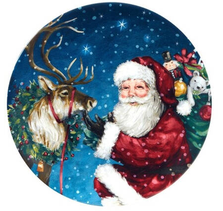 Santa's Secret Dessert/Pie Plate