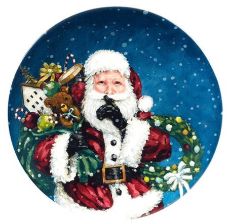 Santa's Secret Dessert/Pie Plate