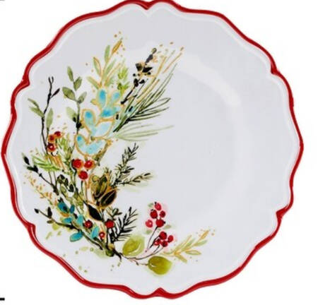 Christmas Gatherings (Melamine) Salad Plate
