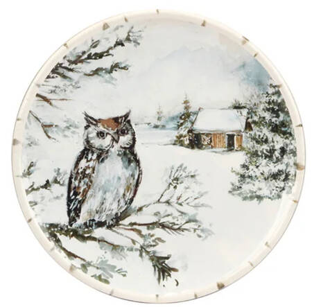Winter's Frost Dessert/Pie Plate