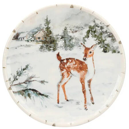 Winter's Frost Dessert/Pie Plate