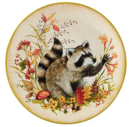 Woodland Critters Dessert/Pie Plate