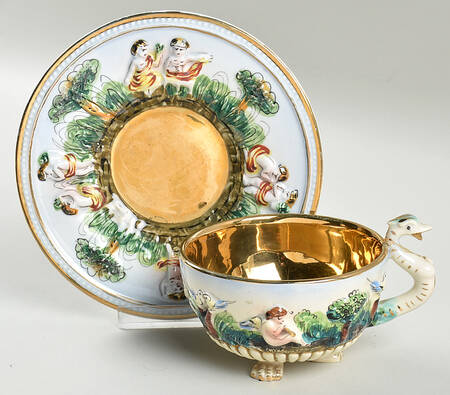 659 Footed Cup & Saucer Set