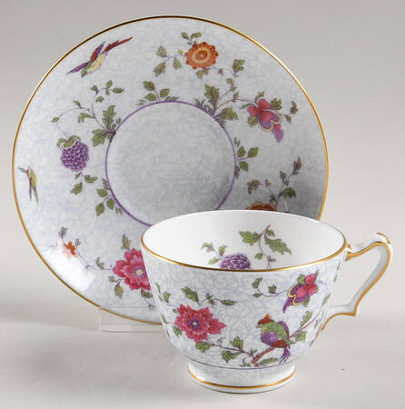 A8393 Footed Cup & Saucer Set