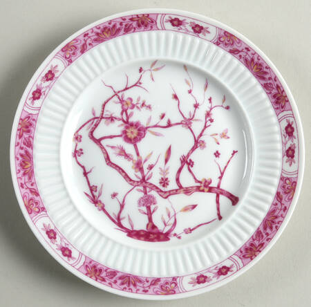 Fleur de Jade Pink Bread & Butter Plate