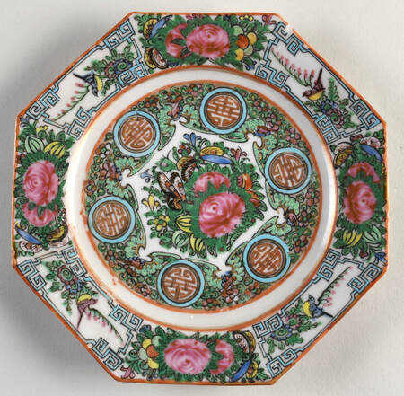 Rose Medallion  (No People) Octagonal Salad Plate