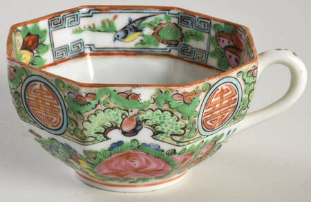 Rose Medallion  (No People) Octagonal Flat Cup