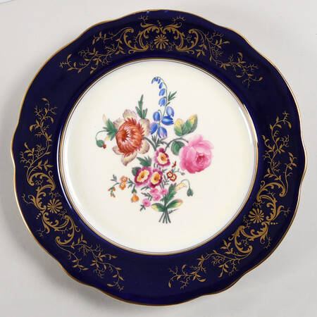 Endslock Blue Dinner Plate