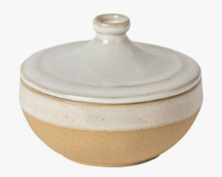Marrakesh Sable Blanc (White) Individual Casserole & Lid