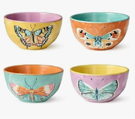 Butterflies Collection Individual Ice Cream/Dessert Bowl