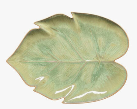 Marrakesh Eucalyptus (Green) 10" Leaf Shape Platter