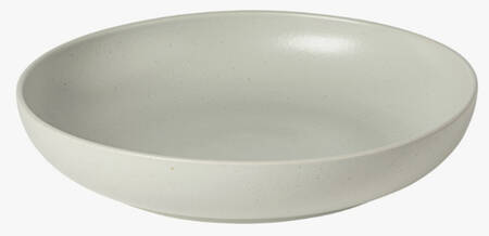 Pacifica Oyster Gray 12" Shallow Round Bowl