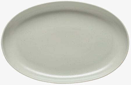 Pacifica Oyster Gray 16" Oval Serving Platter