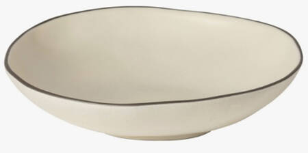 Stacked Organic-Salt (White) 9" Soup/Pasta Bowl