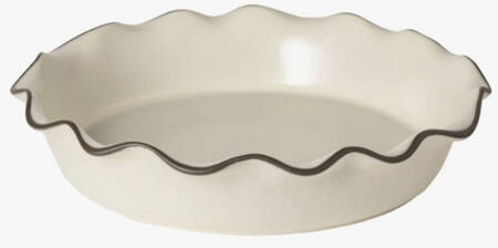 Stacked Organic-Salt (White) 10" Pie Baking Plate