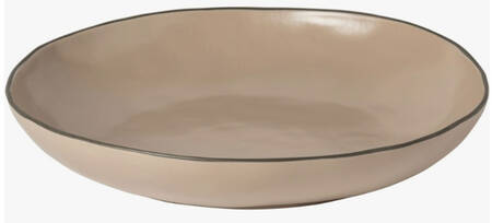 Stacked Organic-Cremini (Tan) 14" Pasta Serving Bowl