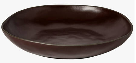 Stacked Organic-Port (Dark Brown) 14" Pasta Serving Bowl