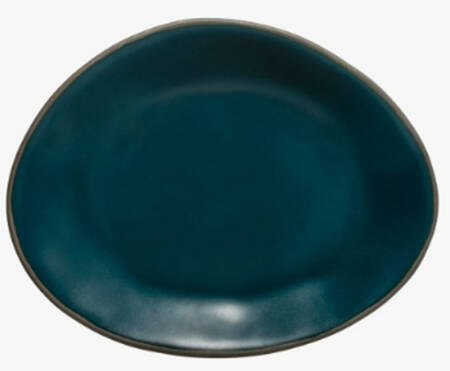 Stacked Organic-Deep Sea (Blue) 8" Oval Plate