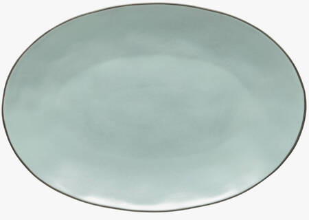 Stacked Organic-Sky (Light Blue) 17" Oval Serving Platter