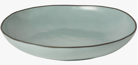 Stacked Organic-Sky (Light Blue) 14" Pasta Serving Bowl