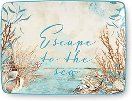 Escape To the Sea 16" Rectangular Serving Platter